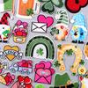 Stpatrick's Day Patch Clover Iron On Patches For Clothing Thermoadhesive Patches On Clothes Dwarf Embroidery Patch Sticker Badge