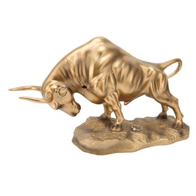 Escultura de toro de resina, figura de buey Feng Shui para souvenirs chinos, regalos, decoración del hogar y la oficina.