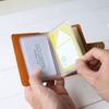 Porco Rosso Slim Genuine Leather Card Case with Book-Style Accordion Detail for Men and Women [sokunou] (Red)