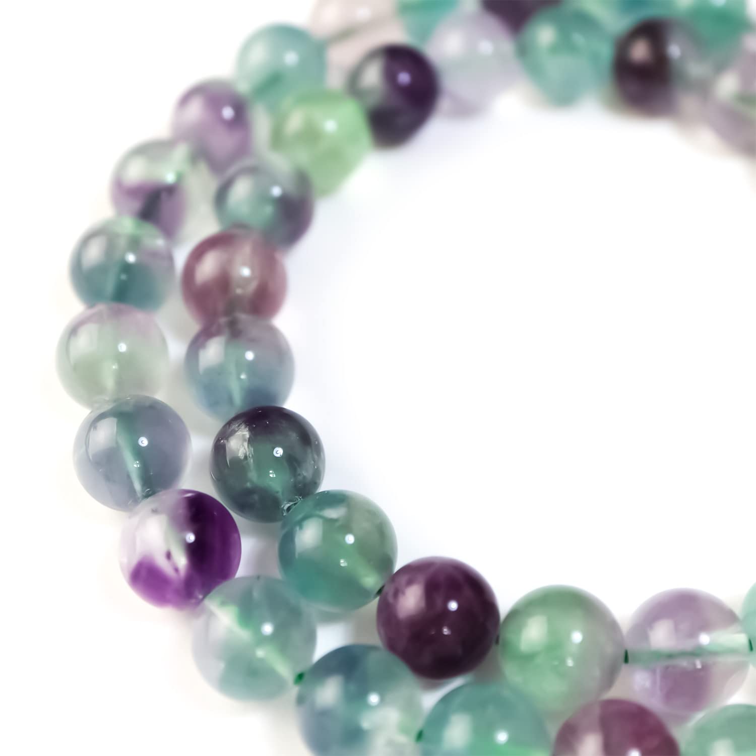 

[Натуральный камень] Бусины браслета из флюорита, нить, 10 мм [Прибл.]. 38 бусин] Энергетический камень, Ручная работа, Сделано вручную, Детали для аксессуаров, Сверкающие круглые, NS-039