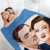 Nick and Nora Full Moon and Birds Throw Blanket Thermal Designers Christmas Gifts Decoratives Blankets