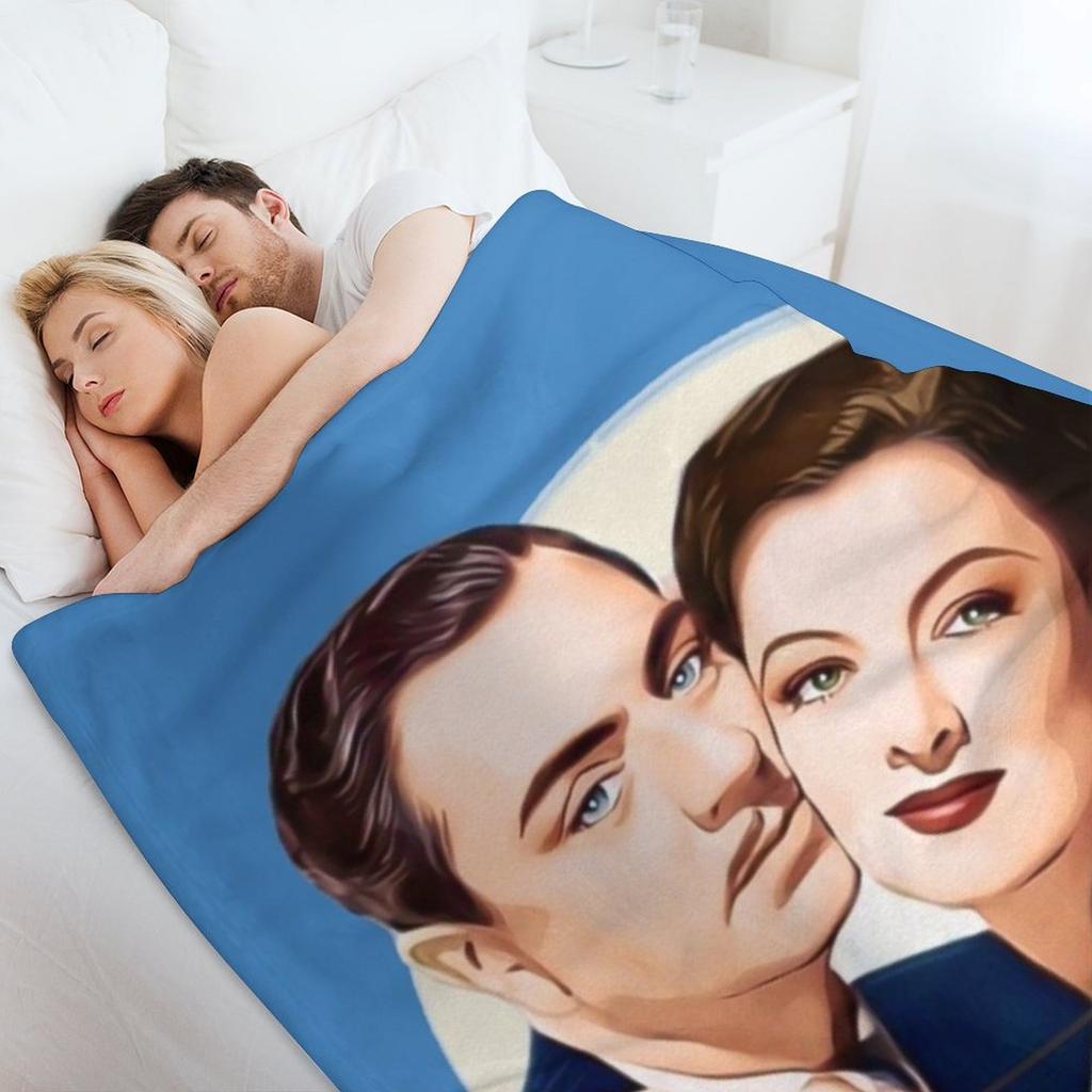 Nick and Nora Full Moon and Birds Throw Blanket Thermal Designers Christmas Gifts Decoratives Blankets