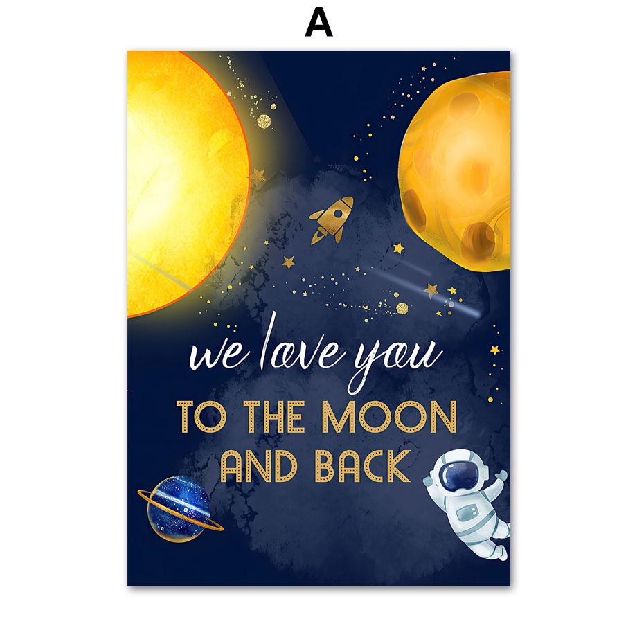 

Пользовательские Имя Мальчика Космическая Ракета Астронавт Алфавит Детская Стена Книги по искусству Печать Холст Картина Скандинавский Плакат Декор Фотографии Детская Комната 30X40 cm No Framed