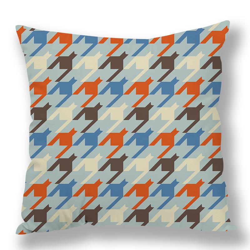 Abstract Houndstooth Geometric Pillow Cover Design Pillow Waist Premium Durable Quality Useful Practical Reliable