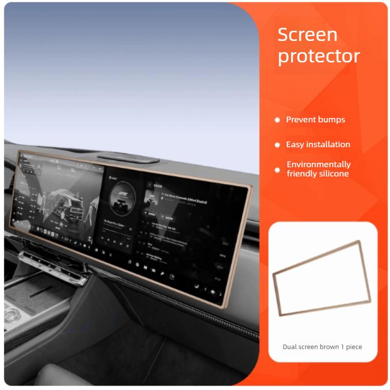 For Zeekr 8X Instrument Central Control Screen Protector Anti-bumping Silicone Interior Modified Auto Accessories Supplies Tools
