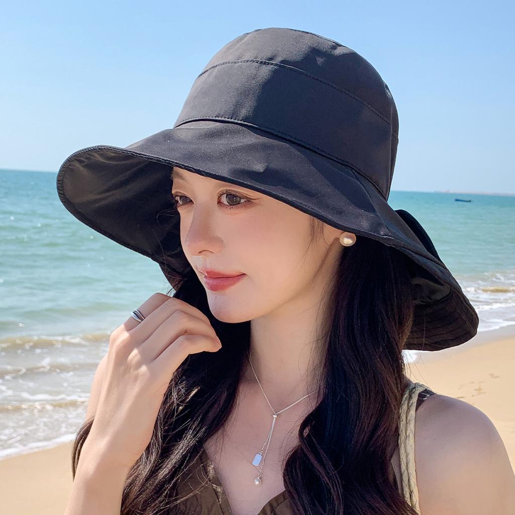 New Upgraded Summer Extended Brim Outdoor Sun Hat Women's Face Covering Bucket Hat Sun Hat