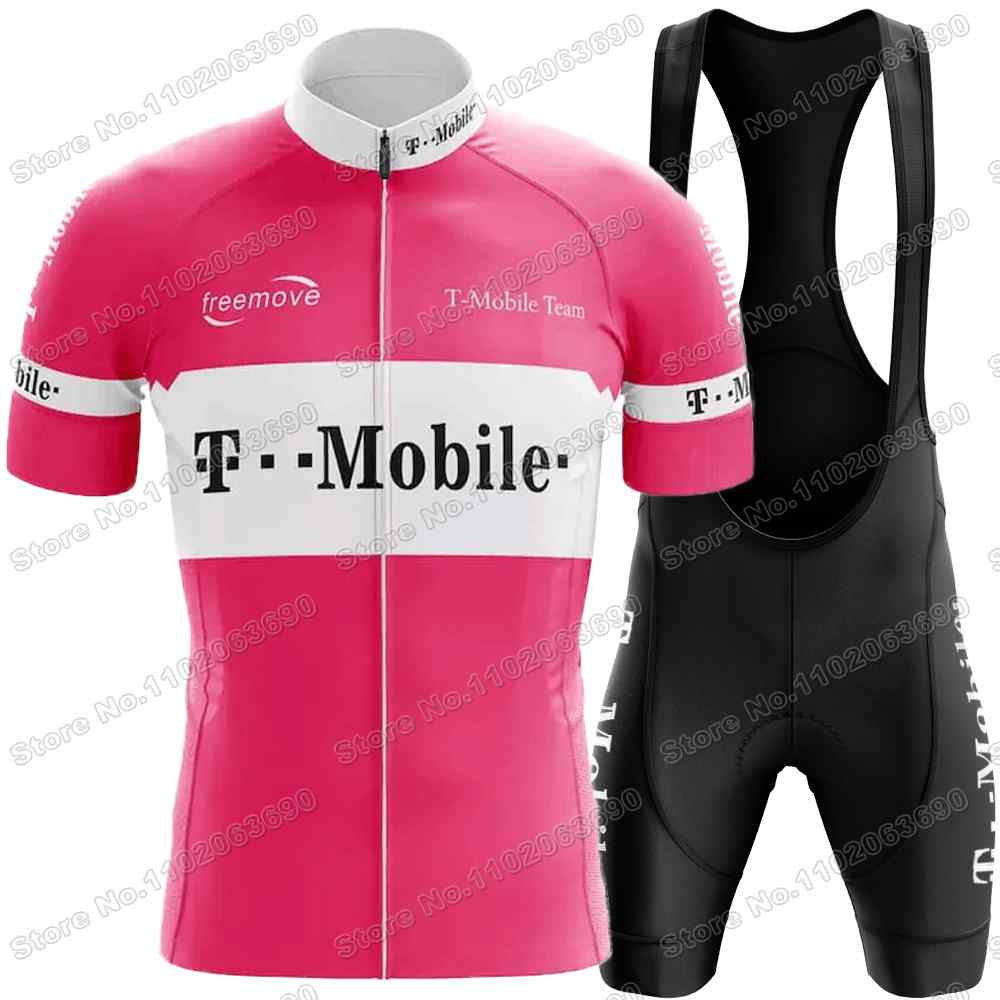 Retro Team T Radtrikot Set Herren Vintage Radbekleidung Sommer Klassisch Rennrad T-Shirts Anzug Fahrrad Trägerhosen