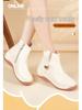2025 Spring Soft-Soled Wedge Heel Mom Shoes: Thick-Soled, Flat Casual Boots for Height Increase