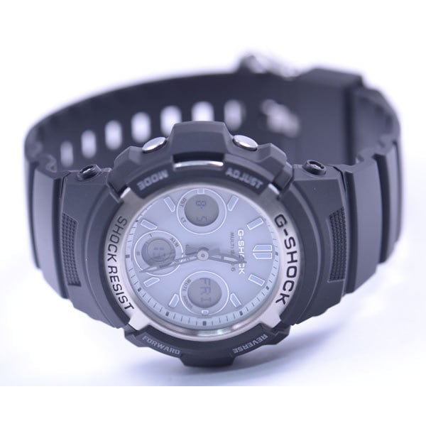 Casio Pánské G-SHOCK AWG-M100S-7AJF [světlo stínící disperze SOLAR] Kulaté hodinky Černé Nerez