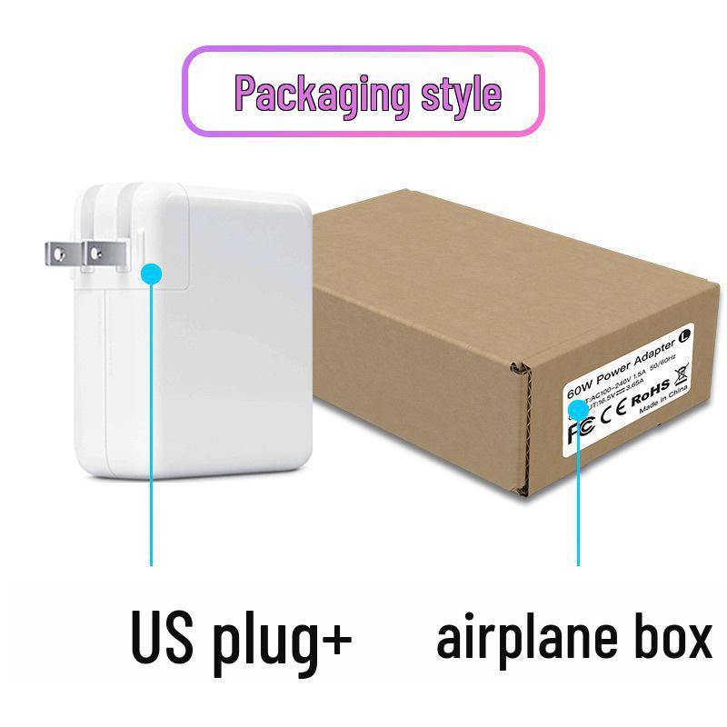 

Зарядний пристрій Apple MacBook: Міжнародний 61 Вт/67 Вт PD Адаптер швидкої зарядки Type-C 61W without cable