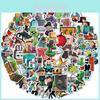 100 Classic Games Minecraft Graffiti Stickers Waterproof Stickers For Notebooks Luggage And Cars Adhesive Decals