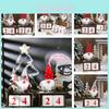Charming Wooden Pinecone Advent Calendar Santa Figurine With Red Hat For Christmas Decor