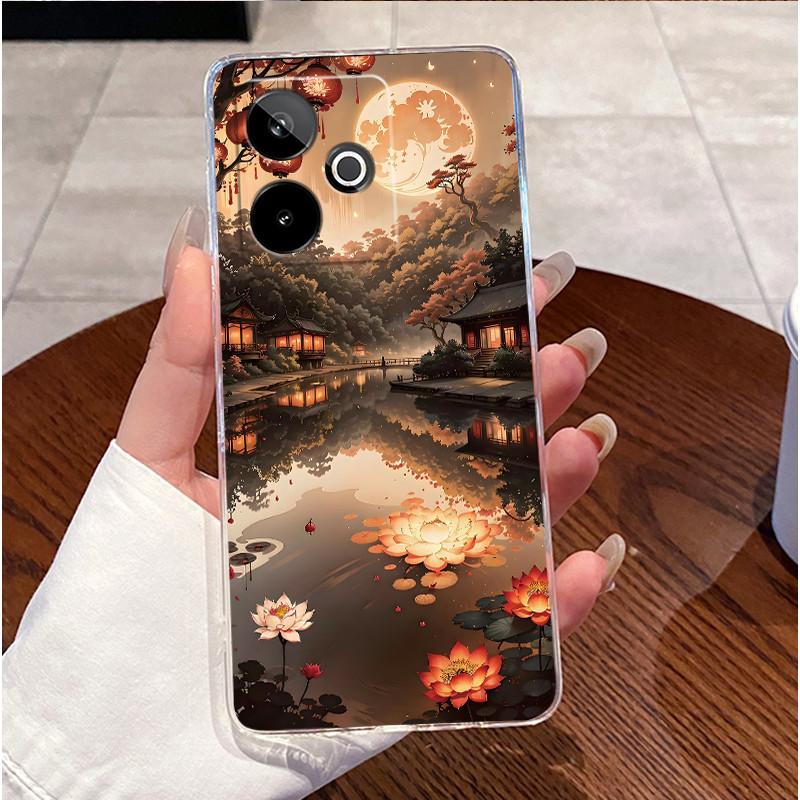 Phone Case For Realme GT 7 7T GT7 Pro 5G Casing Clear TPU Soft Silicone Case Luxury Cute Love Heart Rabbit Funny Back Cover