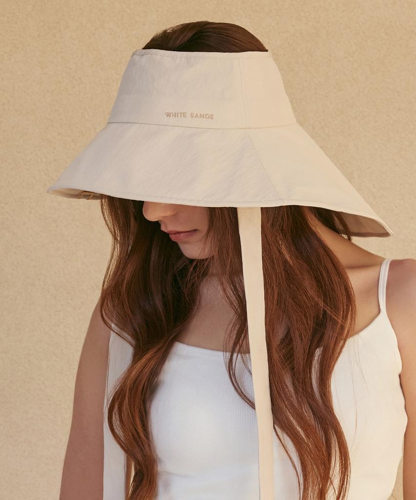 Hwaiteusaenjeu Wide Strap Floppy Sun Visor Lucena (3 Colors)