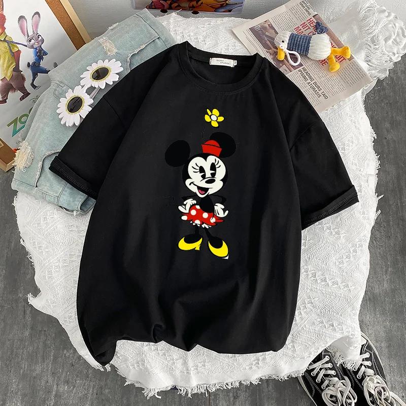 Summer Mouse Korean Style Loose Fashionable Unisexs TShirt Couple Dress Unisexs TShirt Casual