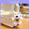 Adorable Plush Westie Dog Keychain Cute Car Accessory And Backpack Charm For Students