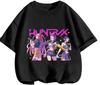 Playful Cartoon Kpop Demon Hunters Kids Tee Summer Casual Round Neck Design Daily School And Outdoor Wear Boys Girls Tops