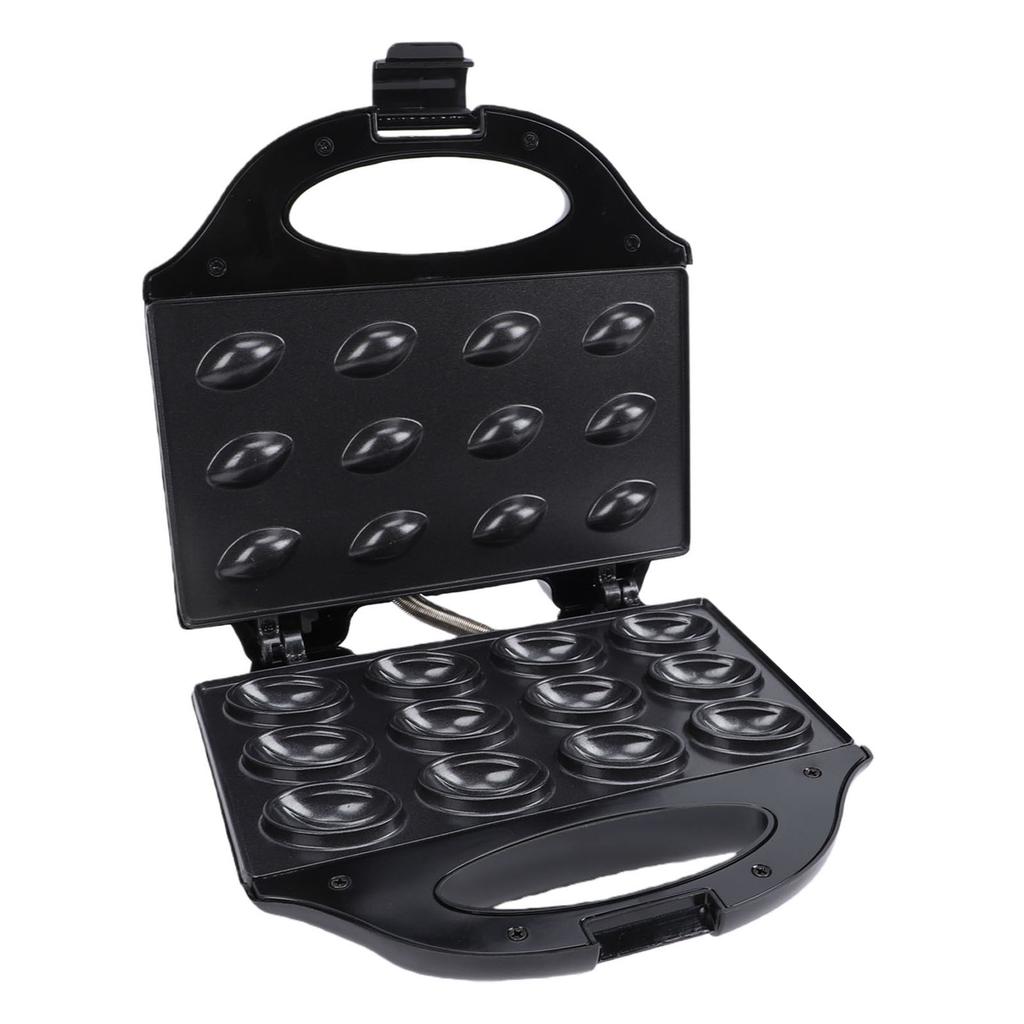 Walnut Cookie Maker 750W 12 Capacity Nonstick Mini Nut Waffle Bread Machine Electric Walnut Cake Mould for Home
