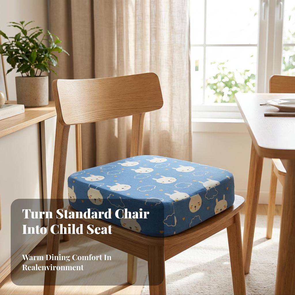 Strong Support Chair Booster Cushion | Thick Padded Profile, Seat Cushion, for Dining Table