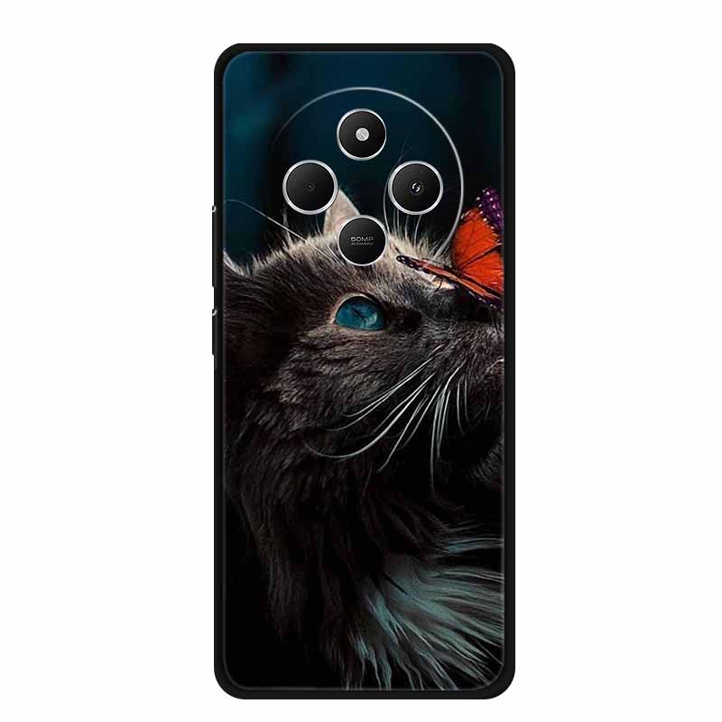 For Xiaomi Poco C75 Case PocoC75 Coque Black Silicone Soft Phone Case For Redmi 14C 14R A3 Pro Back Cover Case Redmi14C 14 C Bag
