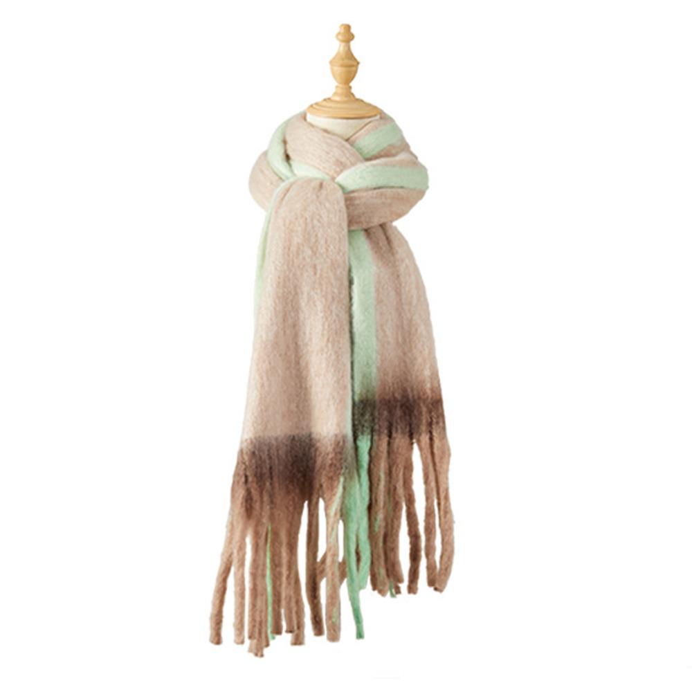 

Fashion Thickened Women Scarf Imitation Cashmere Long Tassel Neck Warmer Korean Style Coldproof Tassel Shawl Winter легкие хаки