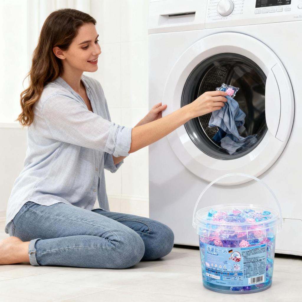 Laundry Beads Detergent Liquid Capsule Balls Strong Detergent 5 in 1 Fragrance Bead for Household Dormitory Washing Machine