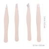 4Pcs Eyebrow Clamp Stainless Steel Brow Clips Small Portable Eyebrow Grooming Tools Makeup Tweezers False Eyelash Double Eyelid