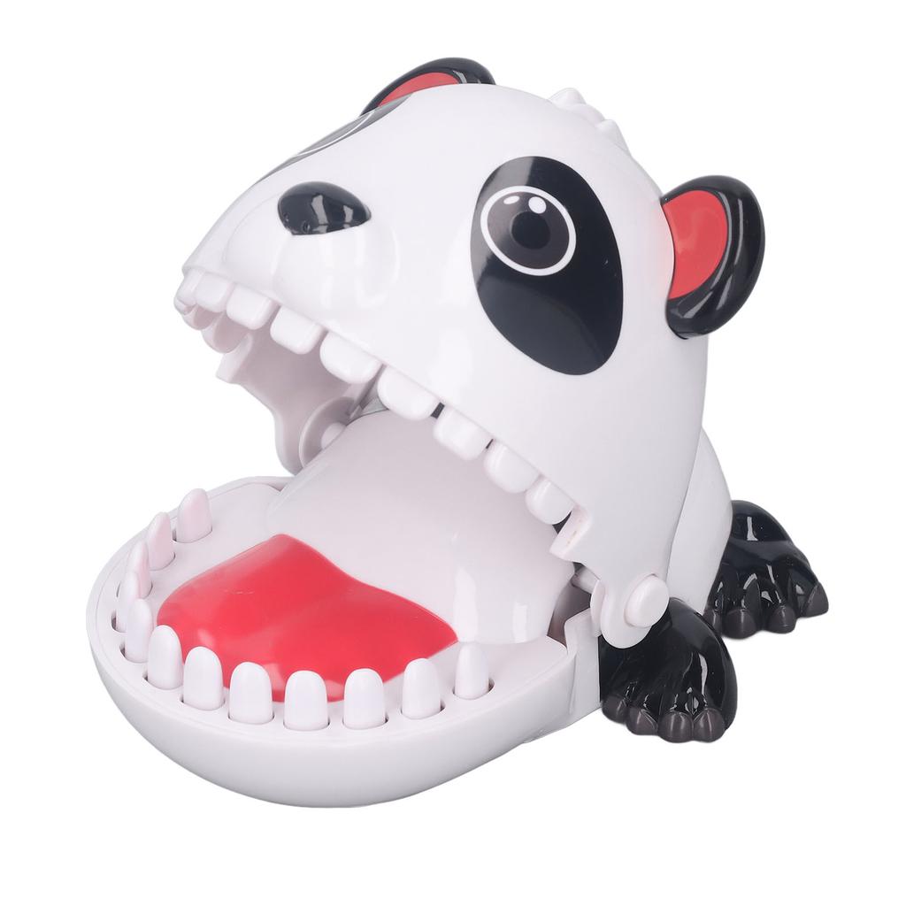 Finger Biting Prank Toy Panda Shaped Interactive Press Teeth Funny Game with Turntable for Kids