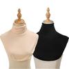 2/Pcs Solid Color Modal High Nack Fake Collar Soft False Collar For Women Solid Color Elastic Jersey Detachable Collar