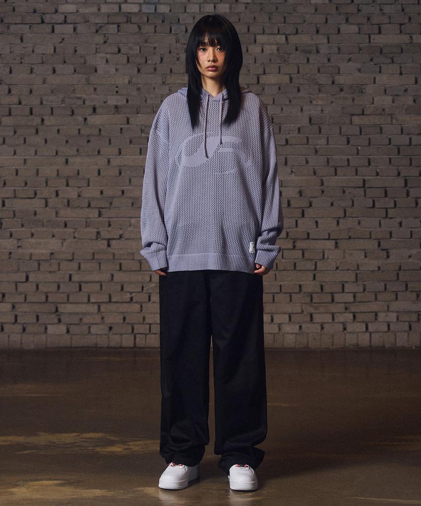FILLUMINATE Symbol Mesh Hoodie Knit - Beige