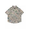 Cuban Collar Thai Beach Floral Shirt Short Sleeve Summer Ice Silk Southeast Asian Clothing Island Vacation Men's Beach Outfit