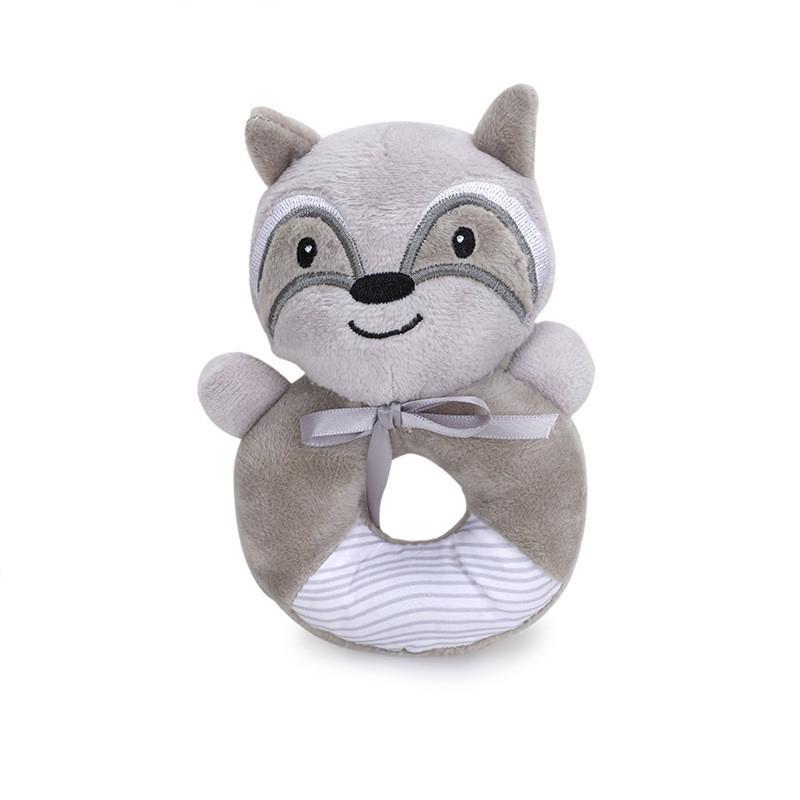 Baby Plush Animal Rattle Toy With Sound And Grasping For Early Education And Development