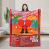 DTMF Mas Fotos Puerto Rico Frog Bad Bunny Album Blanket Soft Plush Throw Blanket For Kids Bedroom Flannel Bedspread Bed Cover
