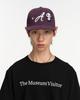 THEMUSEUMVISITOR Panda Embroidery Cap (Violet)