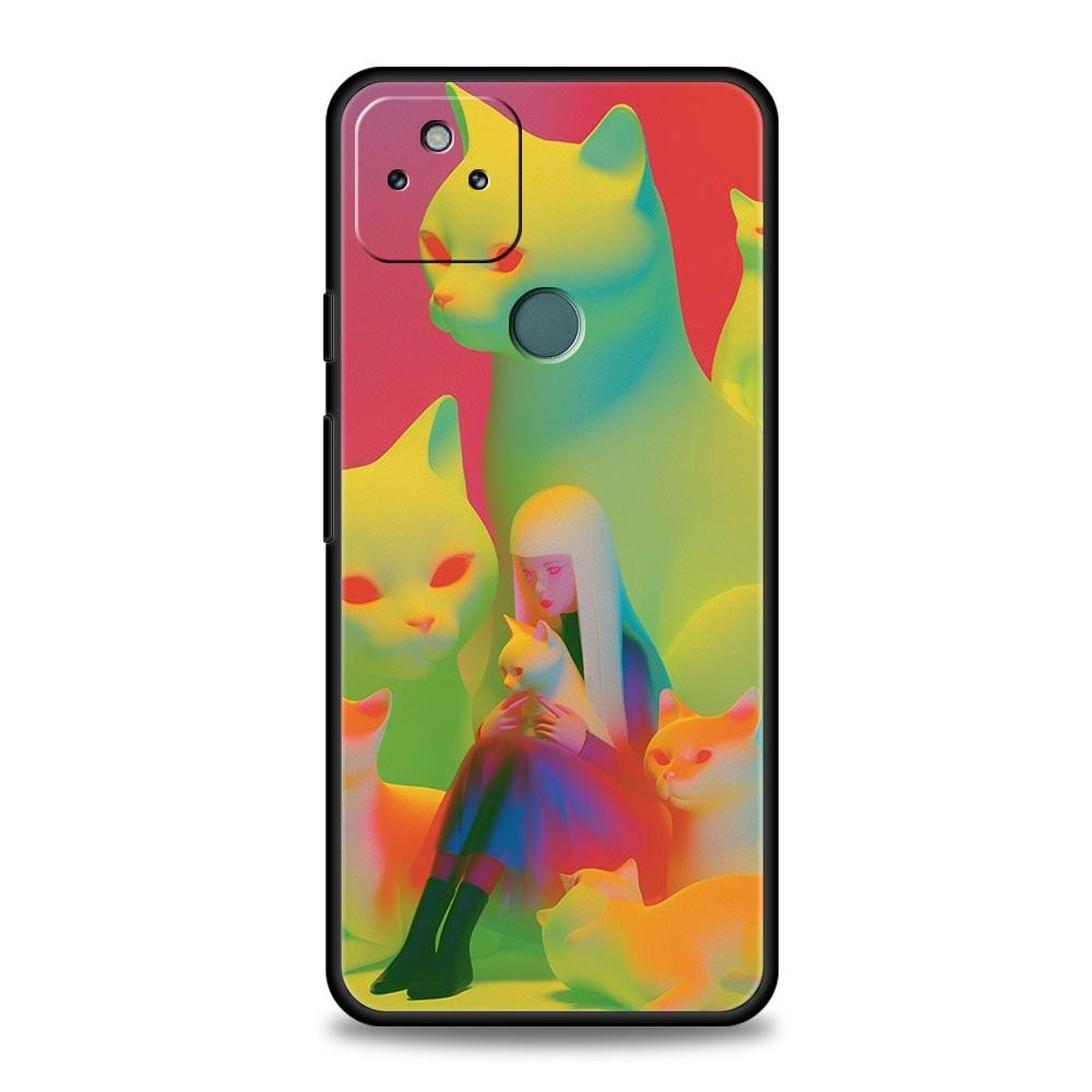 

Чехол для телефона для Google Pixel 10 9 8 7 6 7A 6A Pro Ударопрочный Мягкий ТПУ 10 9 Pro XL Корпус Capas Fundas Мультяшная Девочка Coque Сумка Pixel 10
