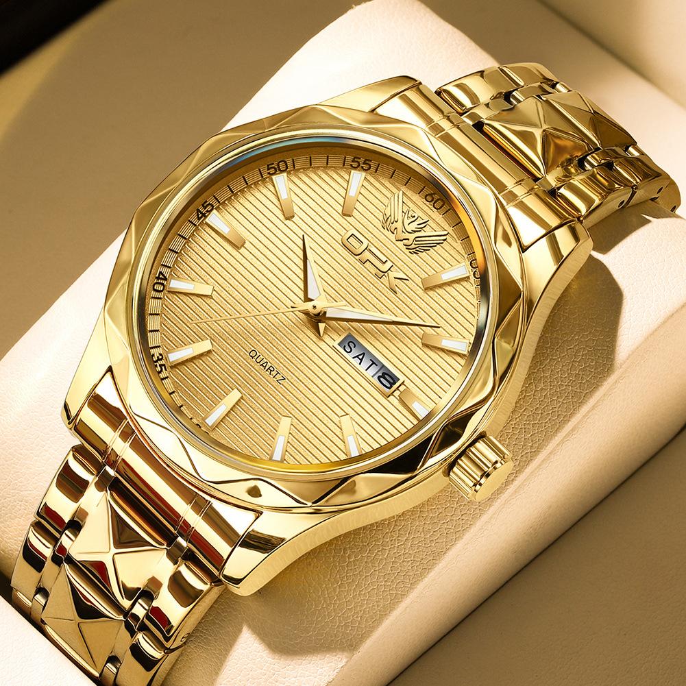 OPK Brand Double Calendar Men's Watch Trend Quartz Watch