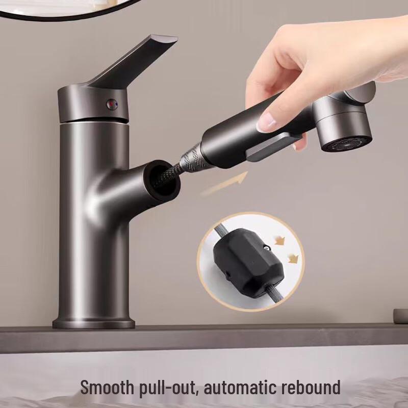 Huejia Kupferbecken-Armatur mit Ausziehbrause