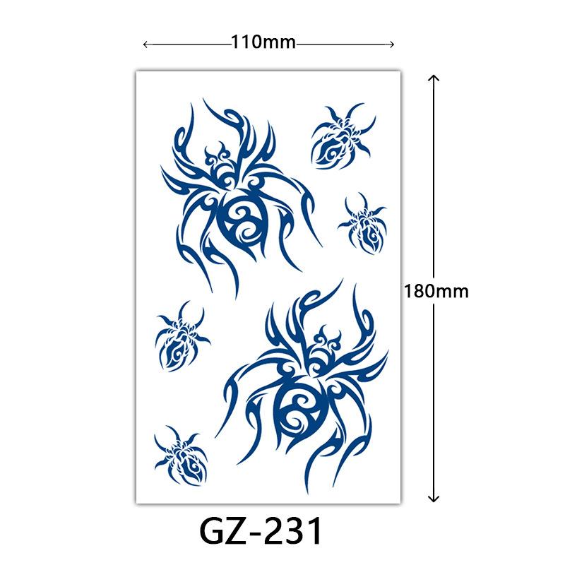 Herbal Semi-Permanent Tattoo Sticker, Semi-Permanent Tattoo Sticker, Anti-Rub, Anti-Sweat Tattoo