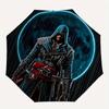 1pc Assassin's Creed Self-Folding Umbrella, 8-Bone Compact Travel Umbrella, Durable Plastic And Iron Frame090
