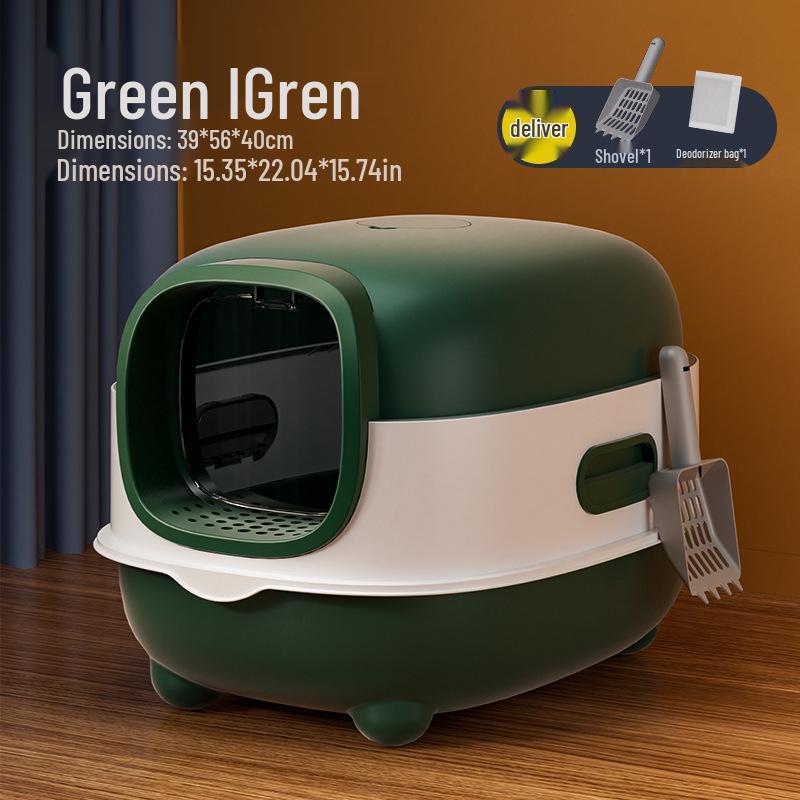 Smart UV Sterilization Large Enclosed Anti-Splash Cat Litter Box