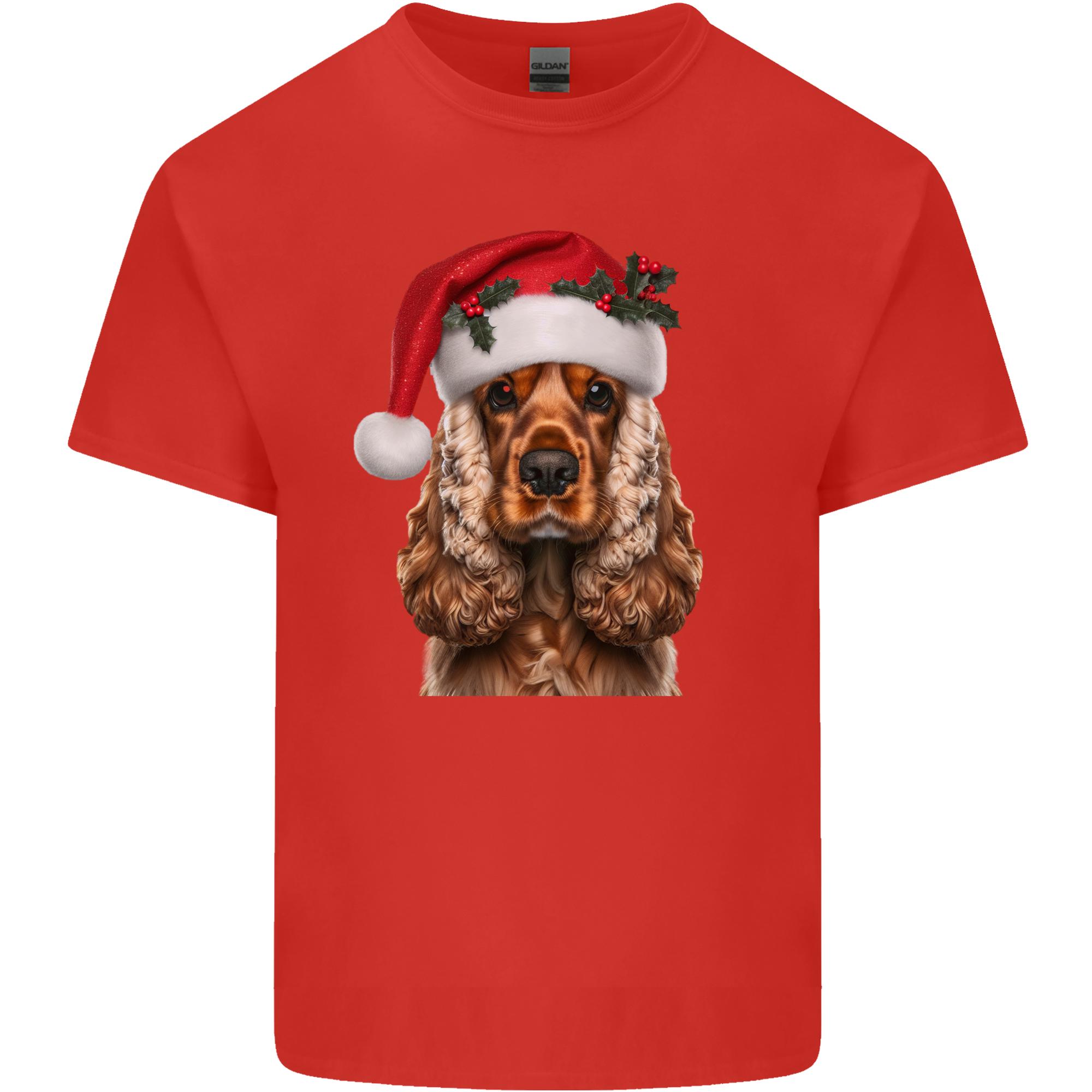 Christmas Cocker Spaniel Xmas Dog Unisexs Light Cotton TShirt S