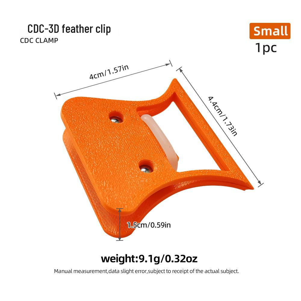 

Набор зажимов из перьев белой цапли CDC: Инструмент для вязания мушек из 3 частей с зажимом и аксессуарами для складывания.