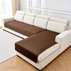 Non-slip Design Dutch Velvet Sofa Cover Striped Pattern Anti Slip Full Cover Sofa Cover Dirt Resistant Stretch Fabric