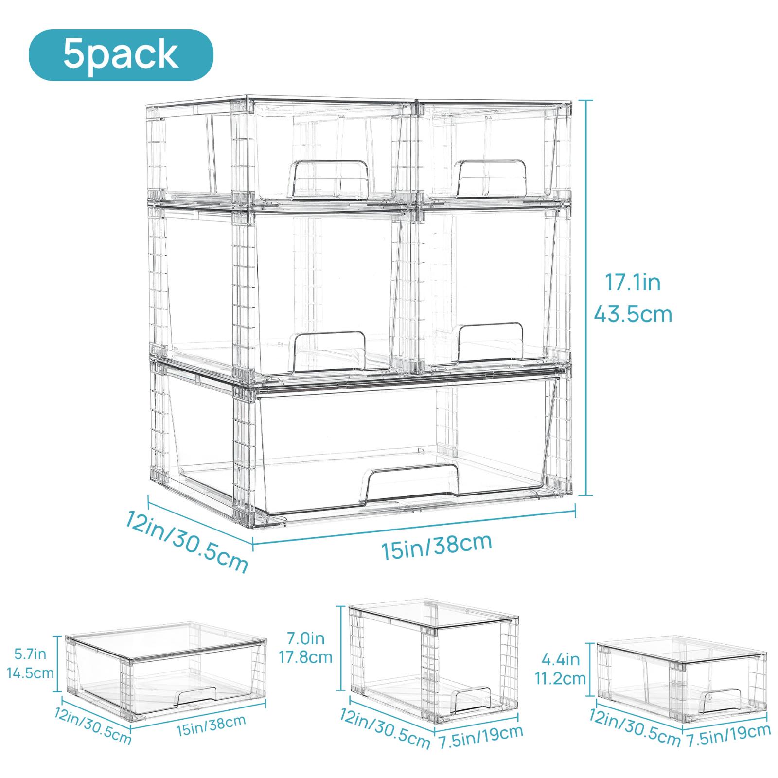 

Large Capacity Organizer Box Acrylic Cosmetics Storage Box Pills First Aid Kit Clothes Snack Drawer Medicine Storage Boxs
