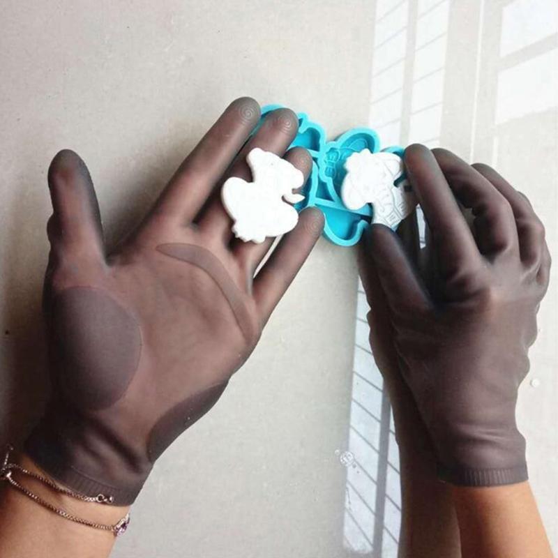 1 Pair Epoxy Resin Casting Tool Gloves Reusable Safe Silicone Gloves Epoxy Gloves Silicone Gloves for DIY Crafts Mittens