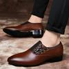 2025 Neue Herrenlederschuhe, Hochzeit Herrenkleiderschuhe, formelle Business-Casual Herrenbüroschuhe, große Größen 38-48