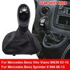6 Speed Car Gear Shift Knob For Mercedes Benz W639 VITO 2003-2010 Manual Gear Stick Shifter Knob Leather With Gaitor Boot Cover