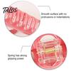 Childlike Stationery Hair Claw Thick Built-in Spring Claw, Transparent Soft Acrylic Shower with Frog Shaped Curved Anti-Slip Teeth, Cartoon Style Clip