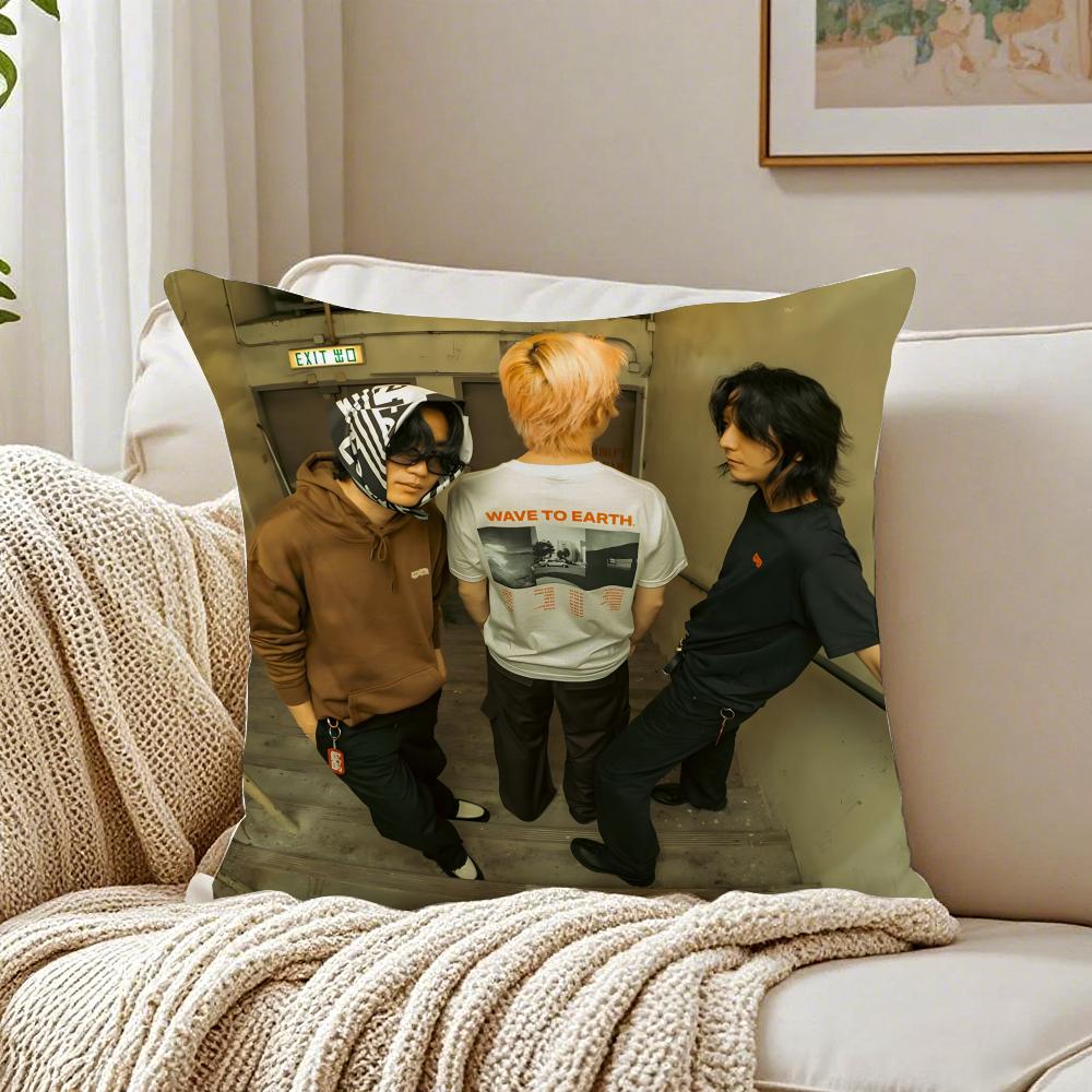 Music Dreamy wwave to eearth Cushion Cover Pillowcase Antidustmite living Room Sofa Decor Cushion Room