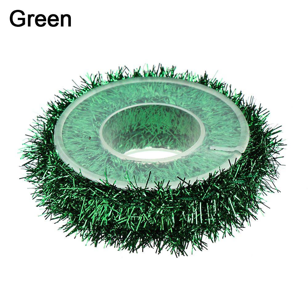 Ornament Hanging Rattan Xmas Decor Gold Silver Wire Party Decor Gift Wrapping Ribbon Garland Tinsel